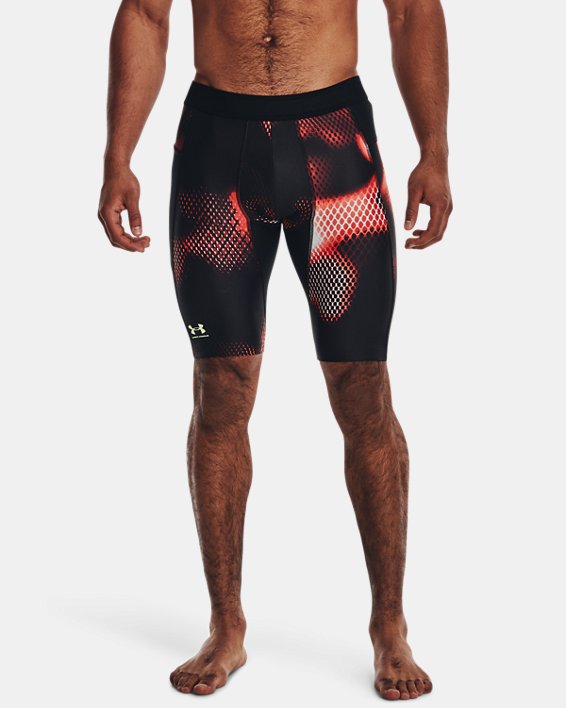 Men's UA Iso-Chill Long Printed Shorts in Black image number 0